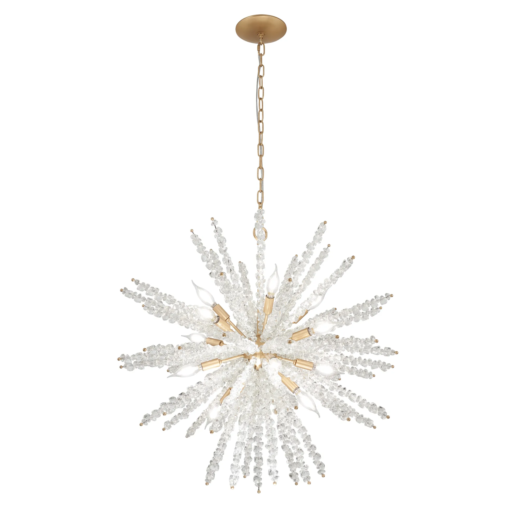 Aisi 12-Light Pendant in Fawn Gold