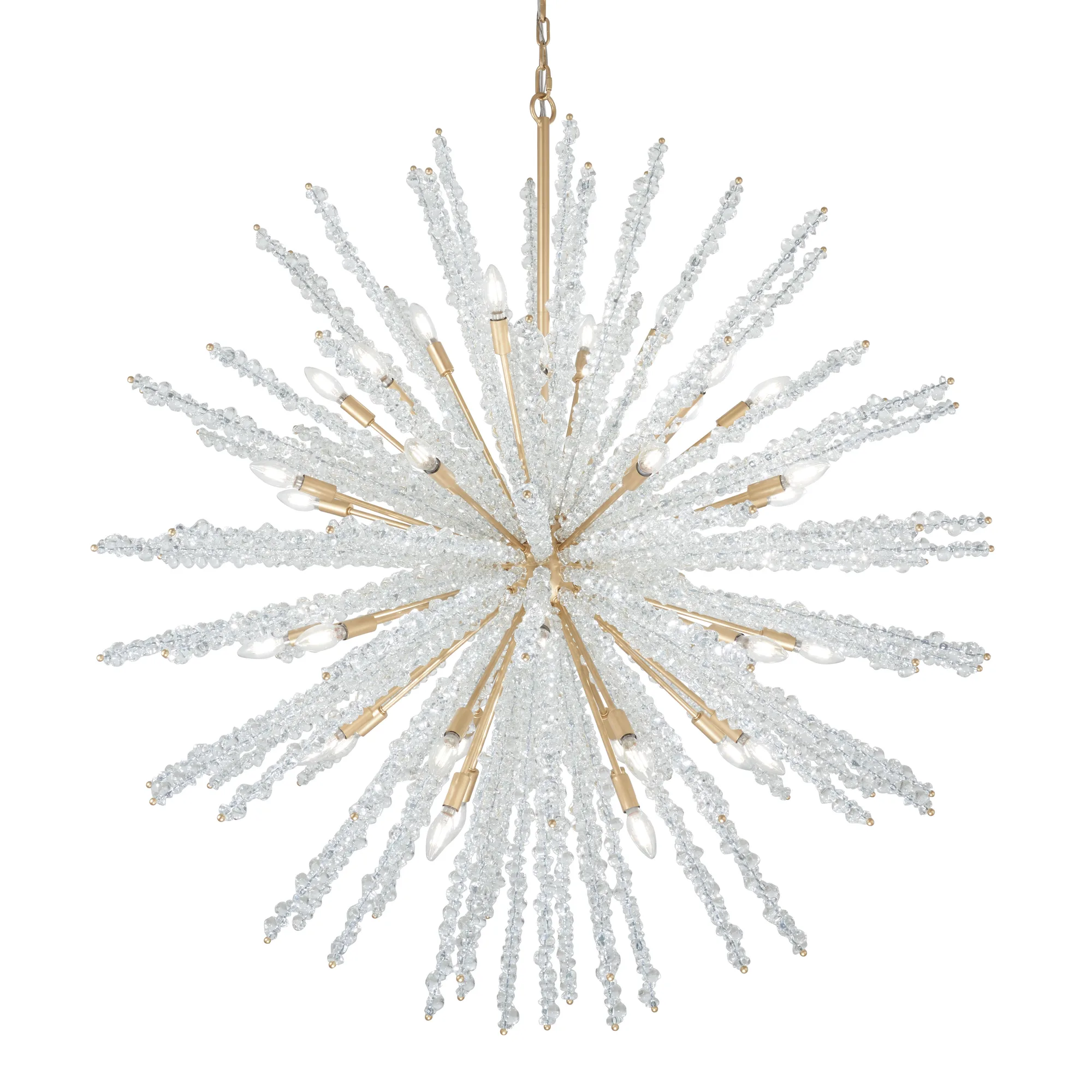 Aisi 52" 40-Light Chandelier in Fawn Gold