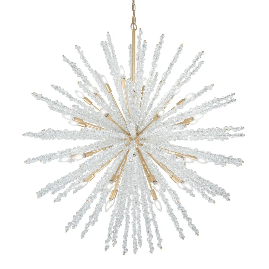 Aisi 52" 40-Light Chandelier in Fawn Gold - Image 1
