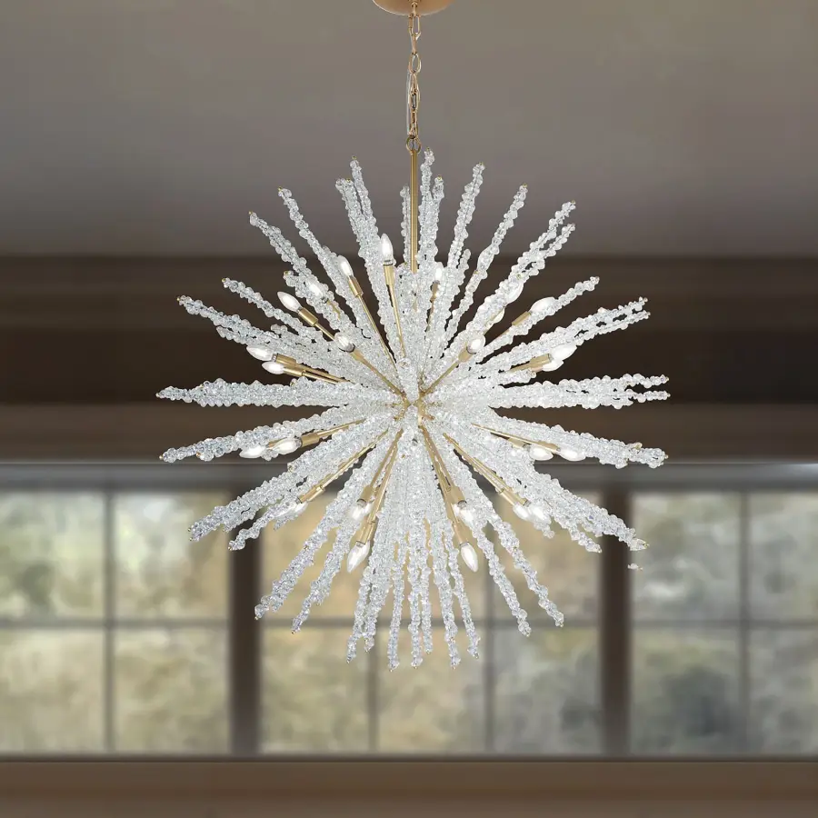 Aisi 52" 40-Light Chandelier in Fawn Gold - Image 5