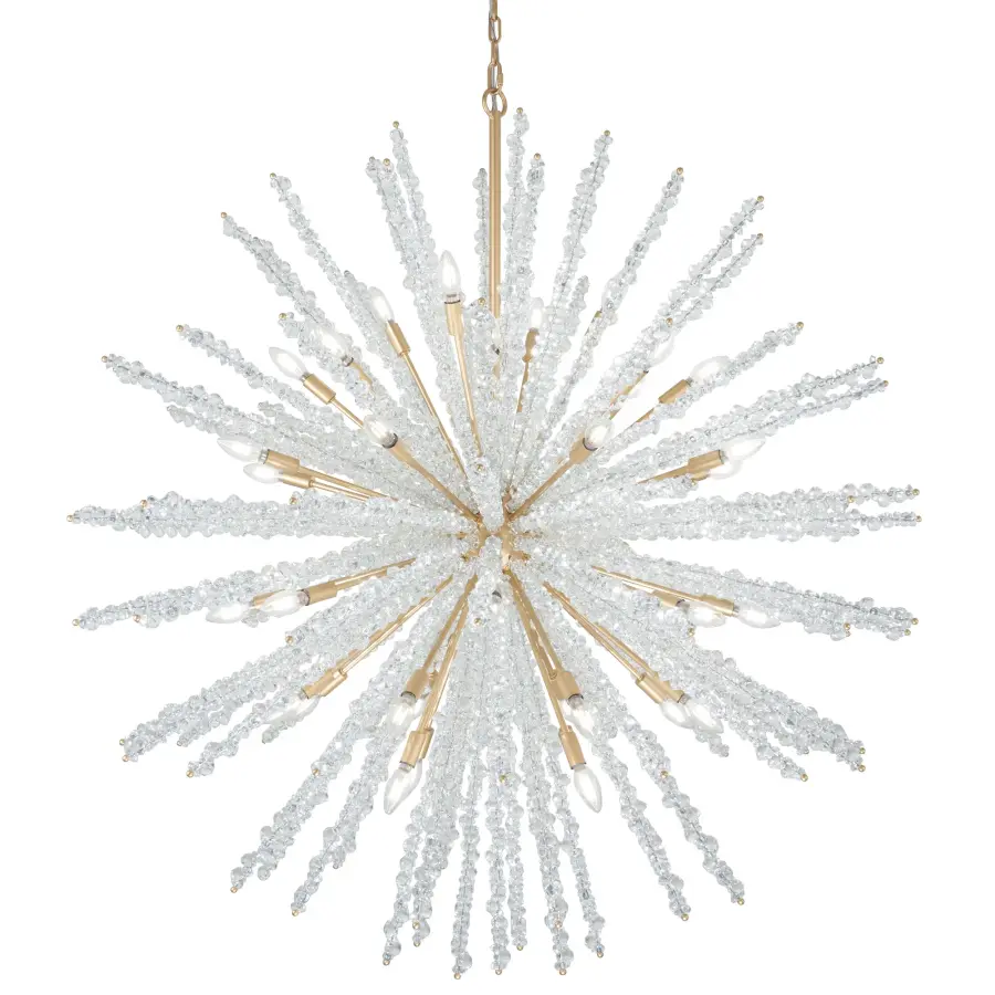 Aisi 52" 40-Light Chandelier in Fawn Gold - Image 8