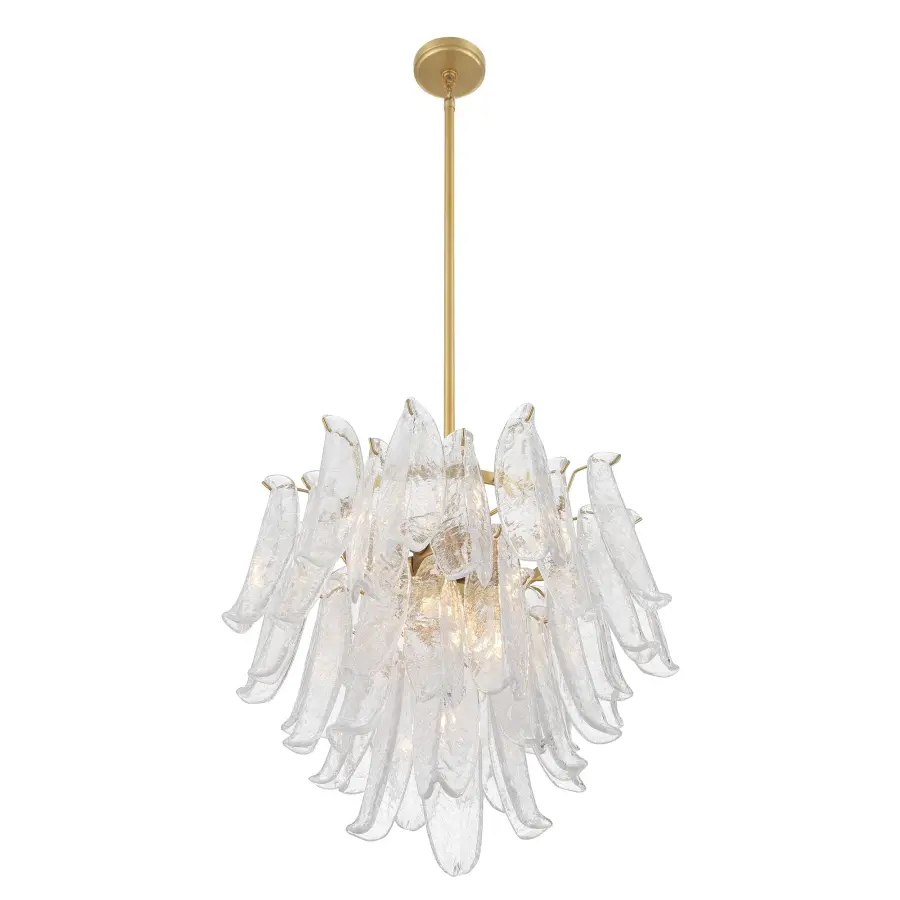 Regent 23" 9-Light Chandelier in Legacy Brass - Image 7