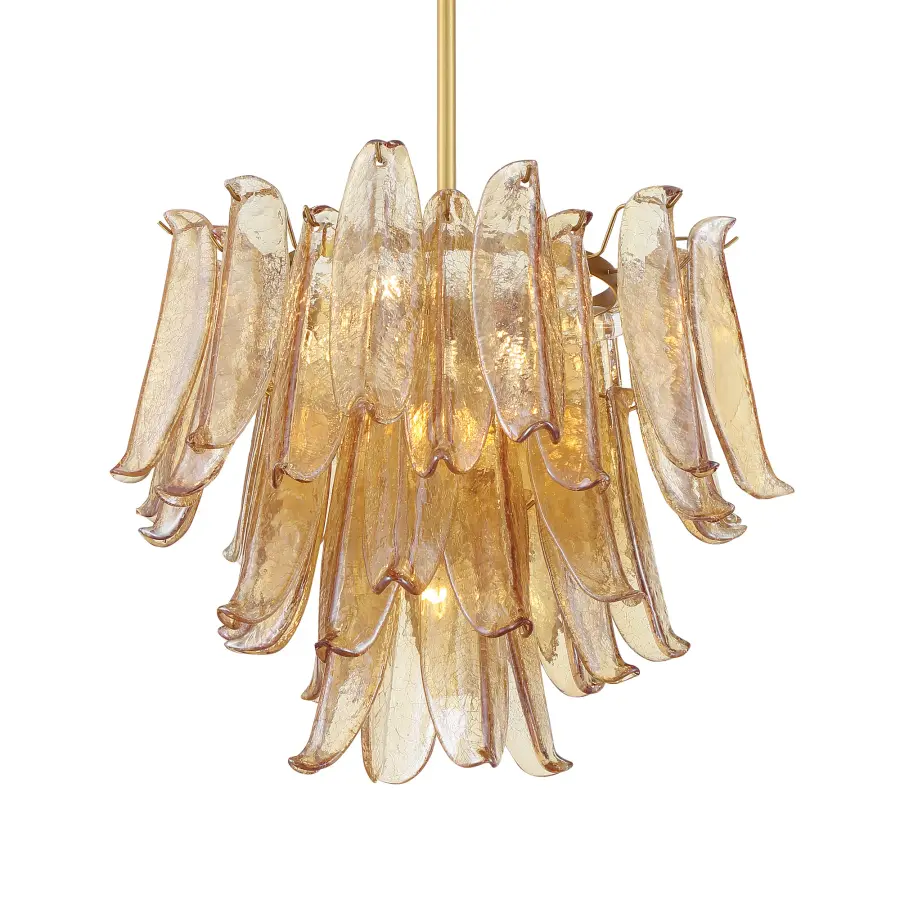 Regent 23" 9-Light Chandelier in Legacy Brass - Image 1