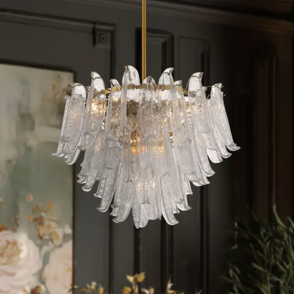 Regent 28" 13-Light Chandelier in Legacy Brass - Image 5