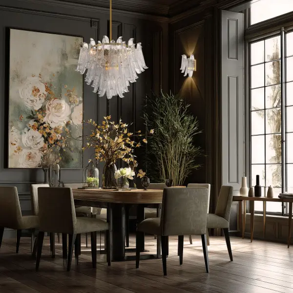 Regent 28" 13-Light Chandelier in Legacy Brass - Image 6