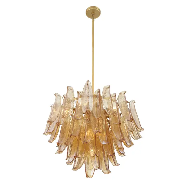 Regent 28" 13-Light Chandelier in Legacy Brass - Image 9