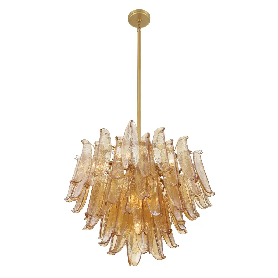 Regent 28" 13-Light Chandelier in Legacy Brass - Image 9