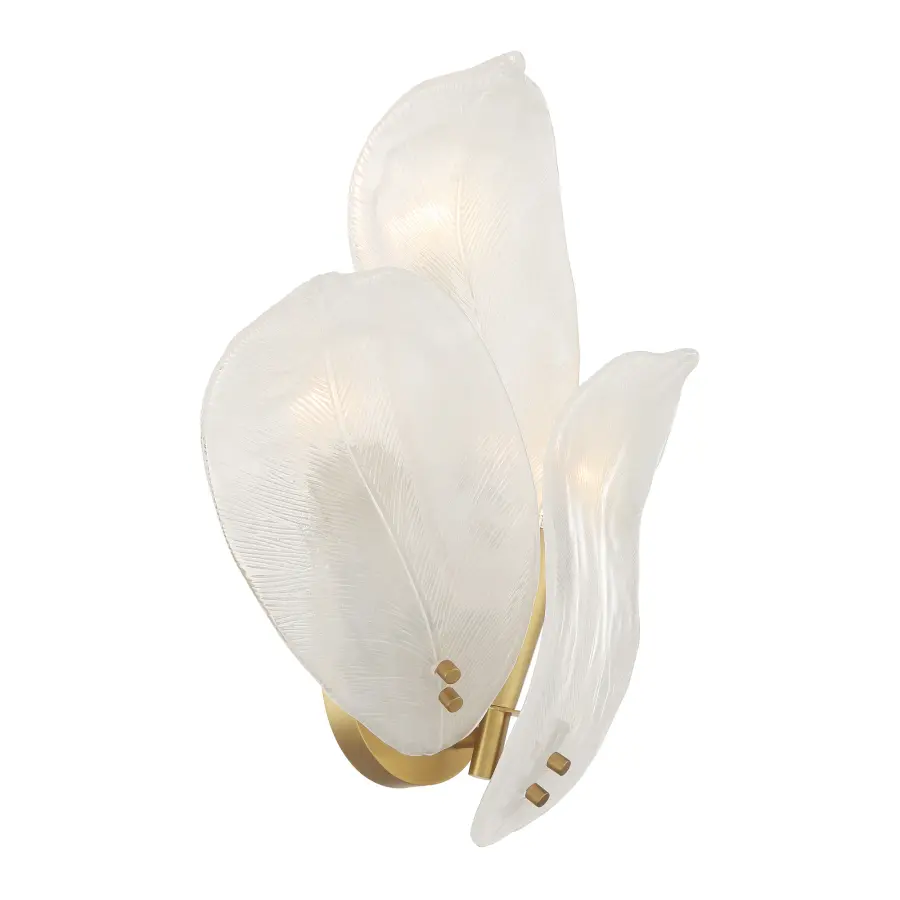 Orchid 3-Light Wall Sconce in Legacy Brass - Image 1