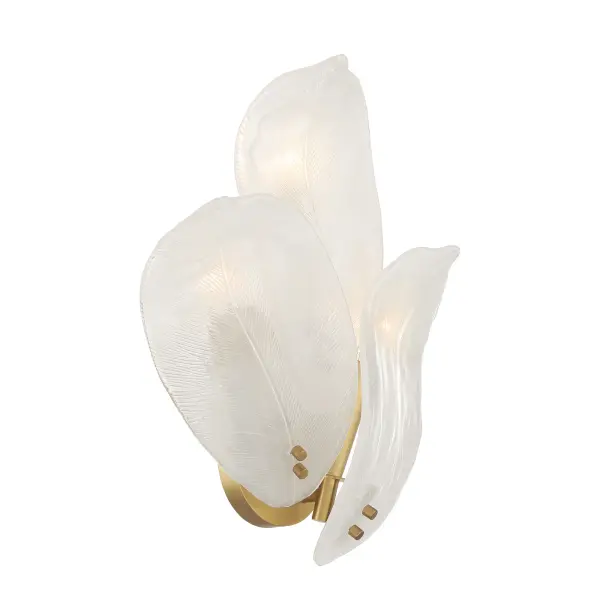 Orchid 3-Light Wall Sconce in Legacy Brass - Image 3