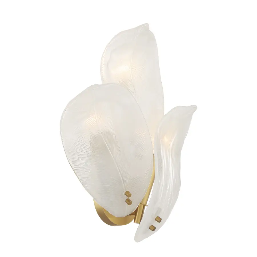 Orchid 3-Light Wall Sconce in Legacy Brass - Image 3
