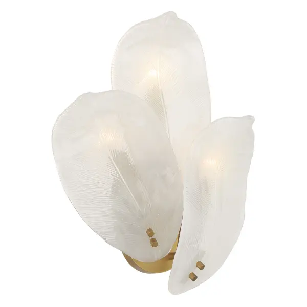 Orchid 3-Light Wall Sconce in Legacy Brass - Image 4