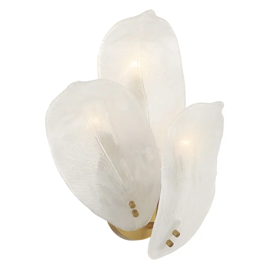 Orchid 3-Light Wall Sconce in Legacy Brass - Image 4