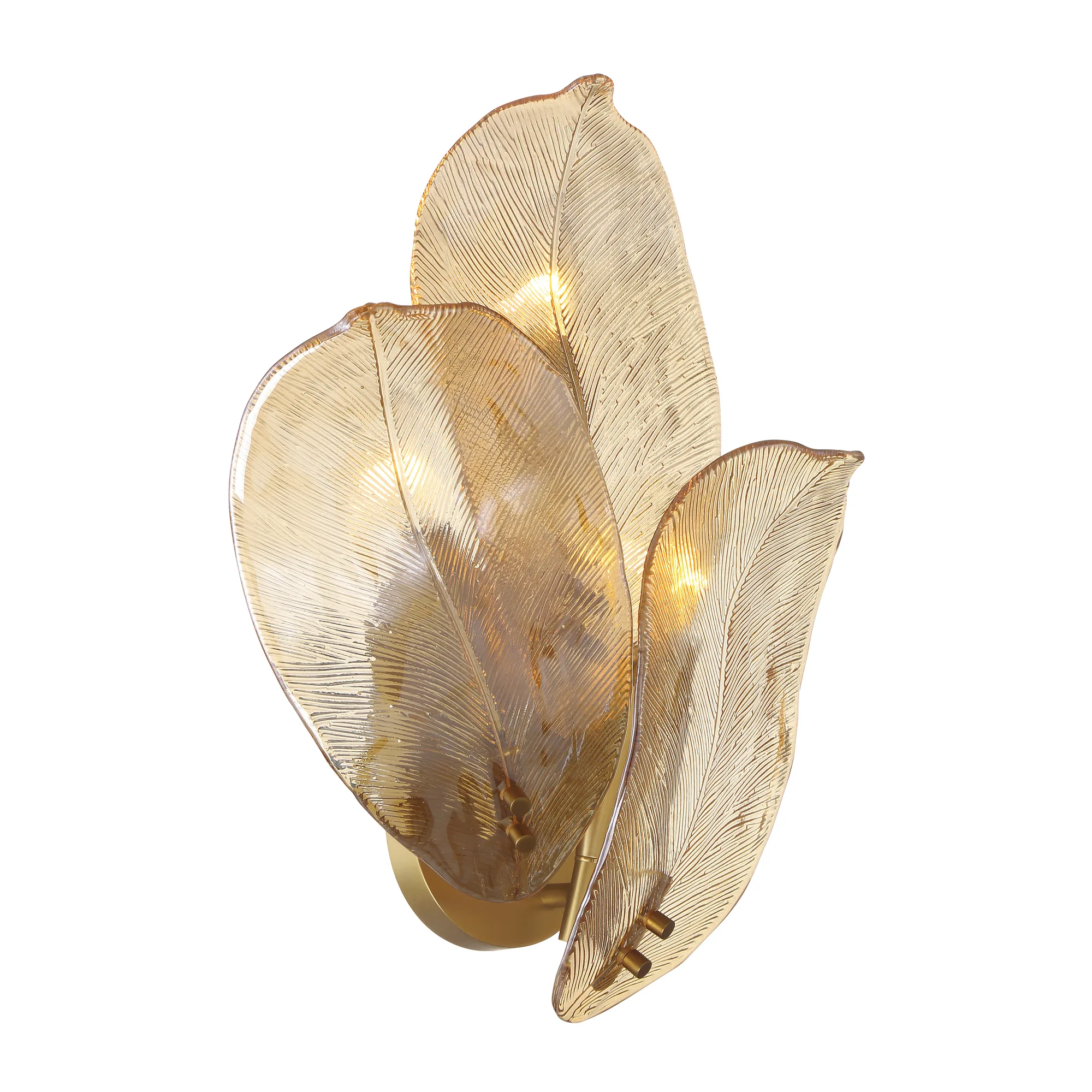 Orchid 3-Light Wall Sconce in Legacy Brass