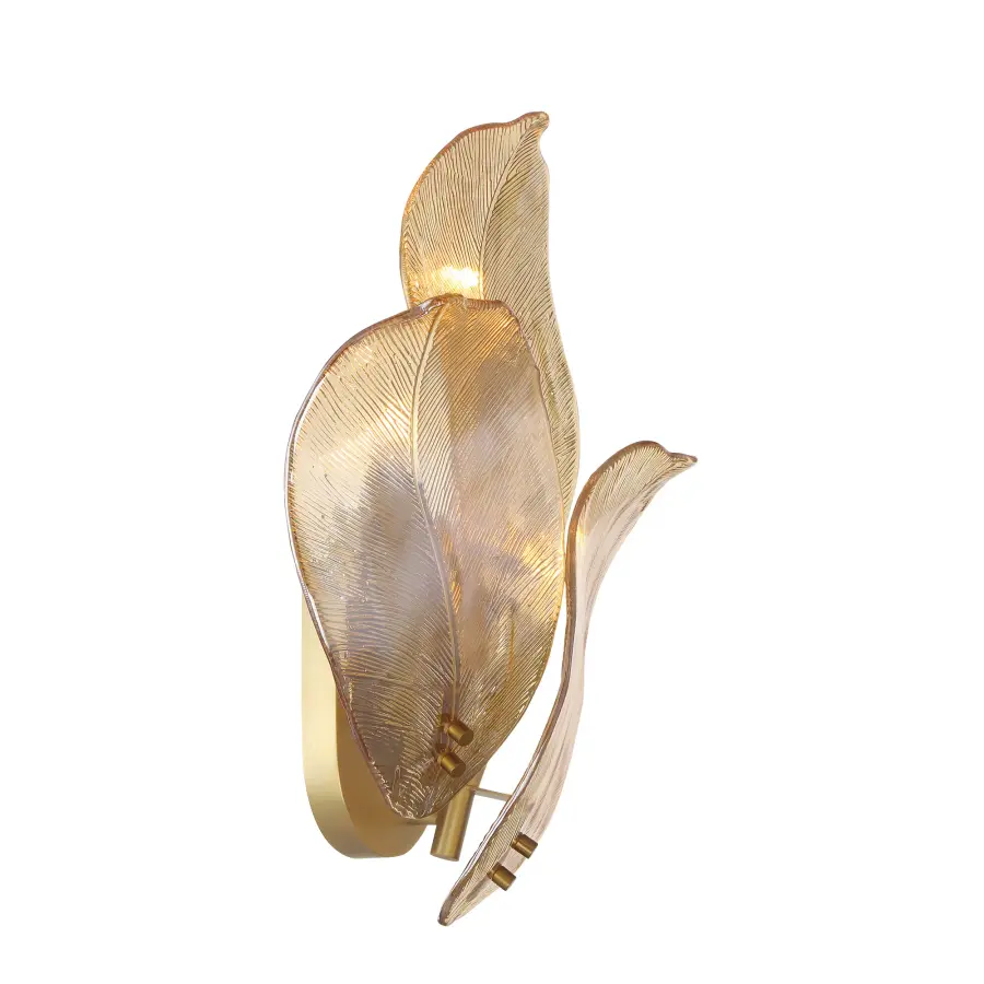 Orchid 3-Light Wall Sconce in Legacy Brass - Image 2