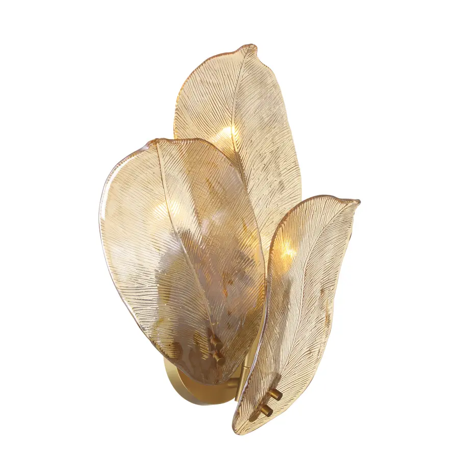 Orchid 3-Light Wall Sconce in Legacy Brass - Image 3