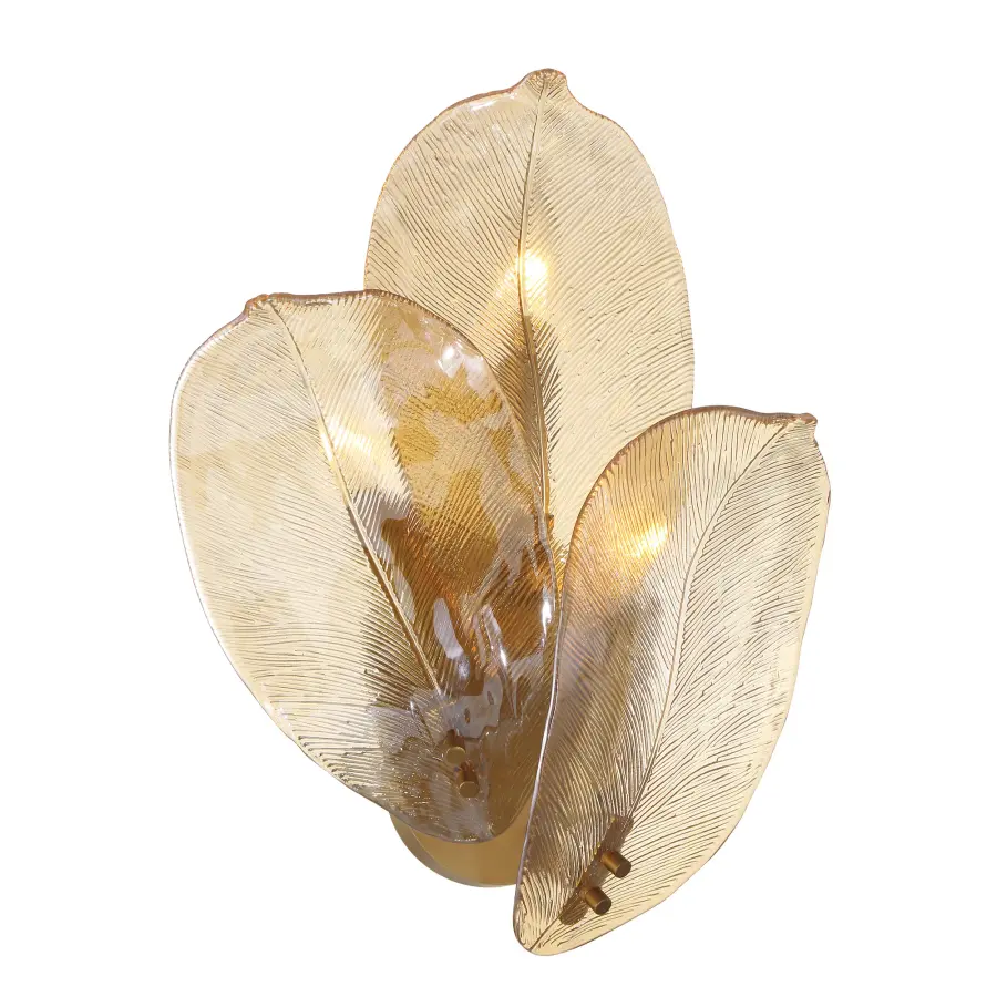 Orchid 3-Light Wall Sconce in Legacy Brass - Image 4