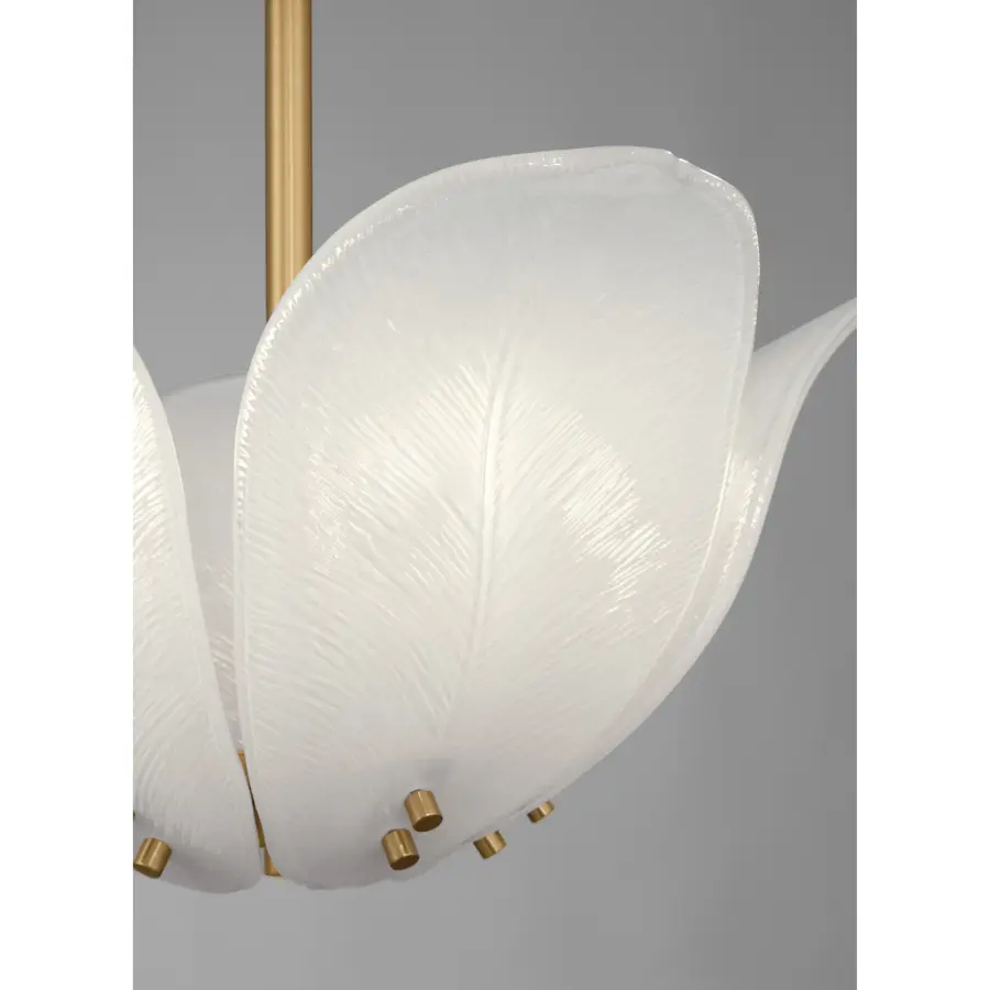 Orchid 18" 5-Light Semi-Flush Mount in Legacy Brass - Image 6