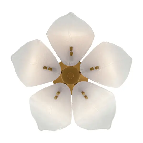 Orchid 18" 5-Light Semi-Flush Mount in Legacy Brass - Image 7