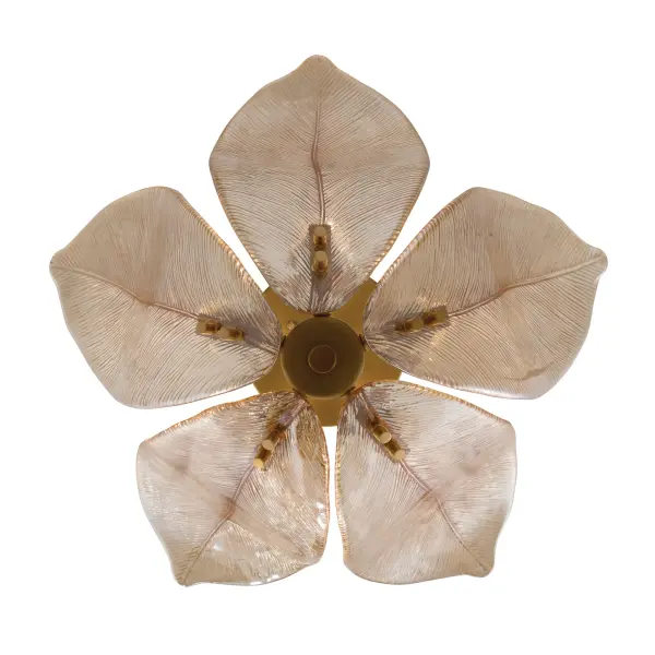 Orchid 18" 5-Light Semi-Flush Mount in Legacy Brass - Image 6