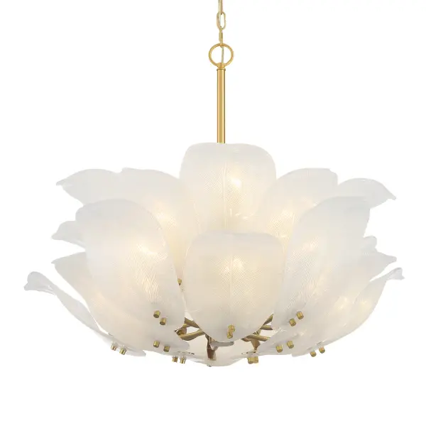 Orchid 10-Light Pendant in Legacy Brass - Image 1