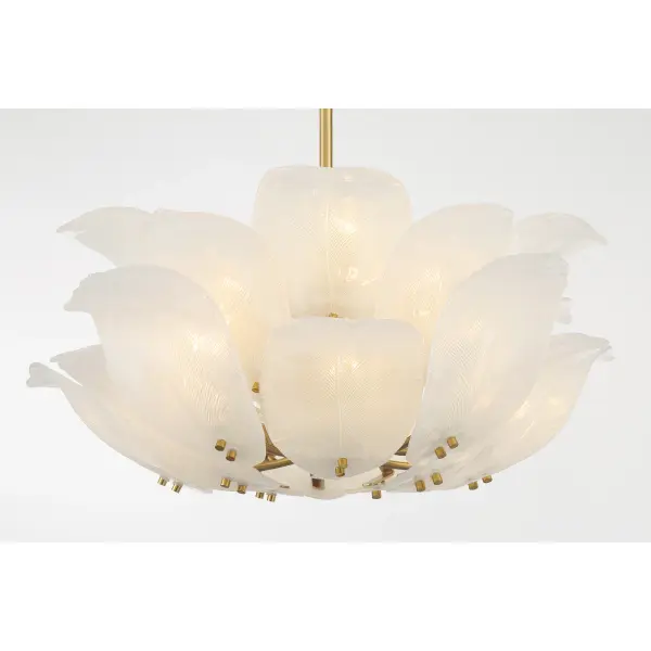 Orchid 10-Light Pendant in Legacy Brass - Image 2