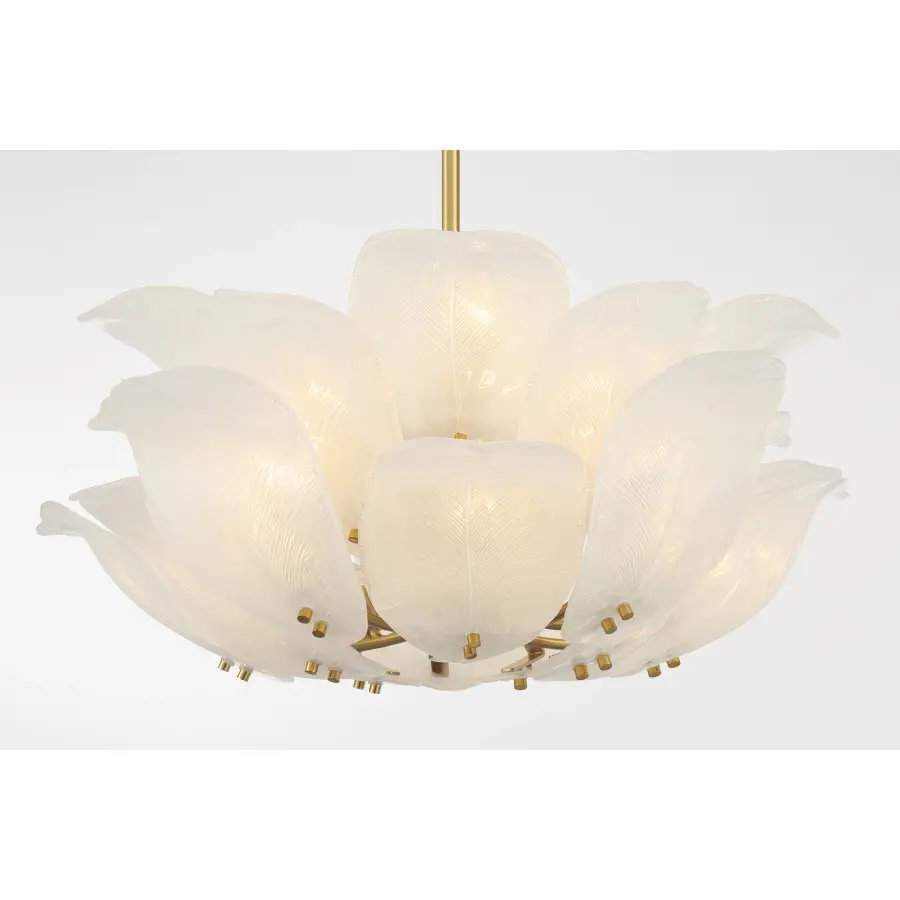 Orchid 10-Light Pendant in Legacy Brass - Image 2