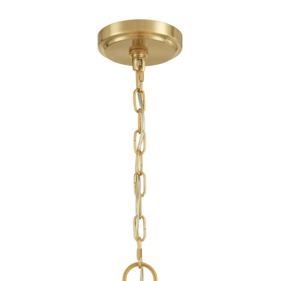 Orchid 10-Light Pendant in Legacy Brass - Image 3