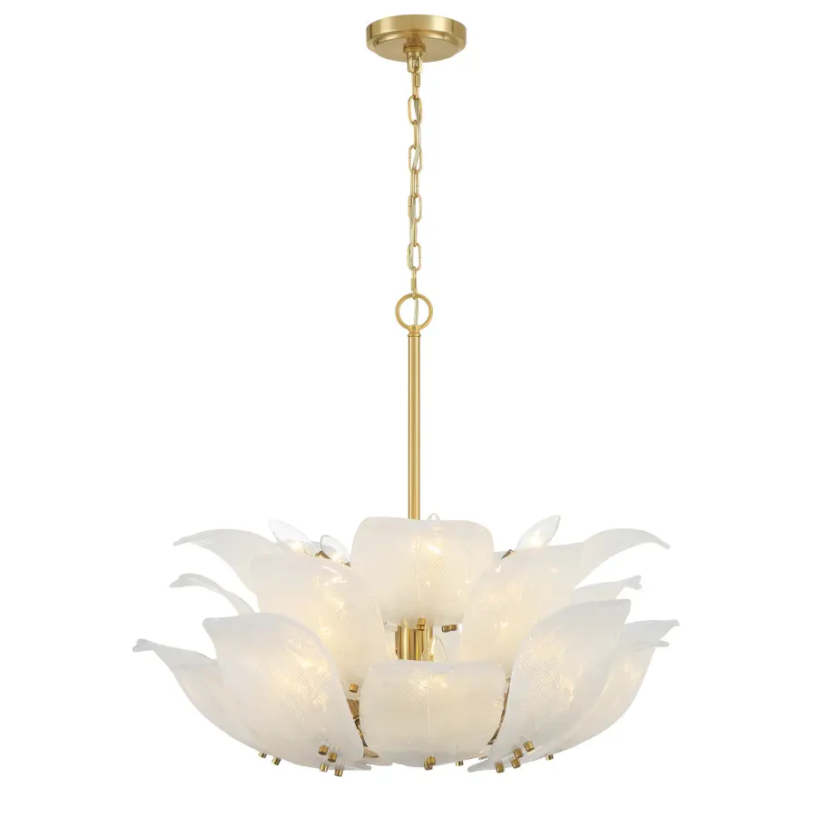 Orchid 10-Light Pendant in Legacy Brass - Image 5