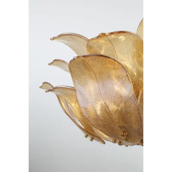 Orchid 28.5" 10-Light Pendant in Legacy Brass - Image 2