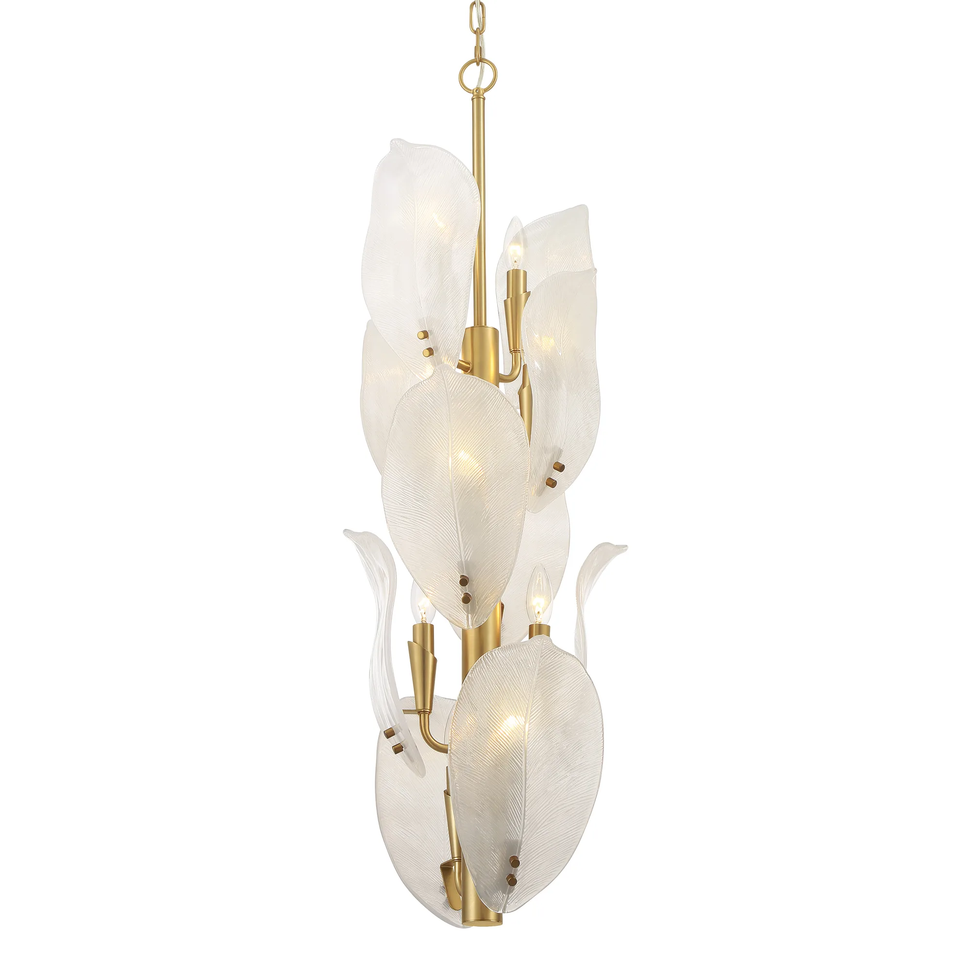 Orchid 13" 10-Light Pendant in Legacy Brass