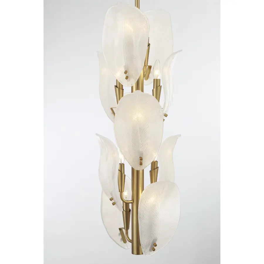 Orchid 13" 10-Light Pendant in Legacy Brass - Image 2