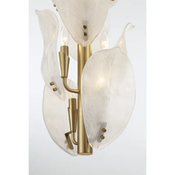 Orchid 13" 10-Light Pendant in Legacy Brass - Image 3