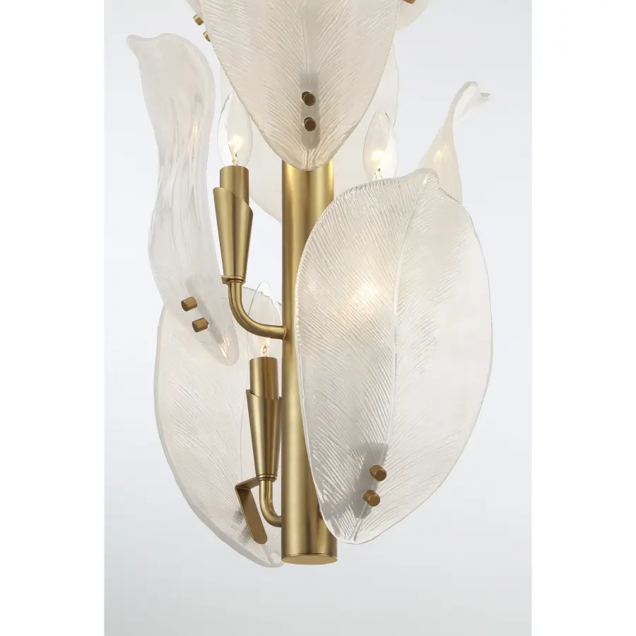 Orchid 13" 10-Light Pendant in Legacy Brass - Image 3