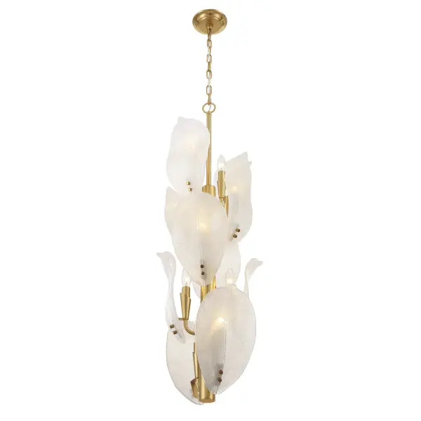 Orchid 13" 10-Light Pendant in Legacy Brass - Image 5