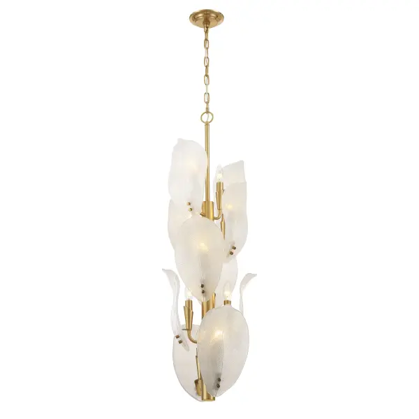 Orchid 13" 10-Light Pendant in Legacy Brass - Image 6