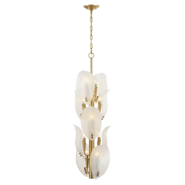 Orchid 13" 10-Light Pendant in Legacy Brass - Image 7
