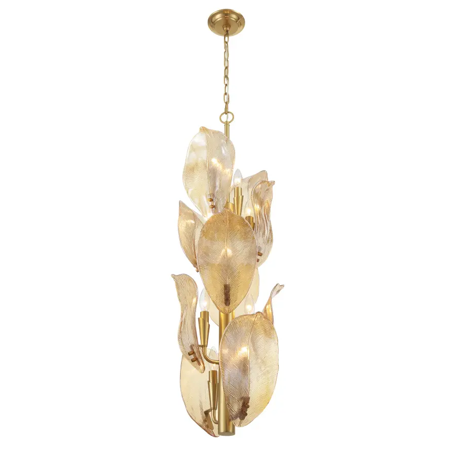 Orchid 13" 10-Light Pendant in Legacy Brass - Image 3