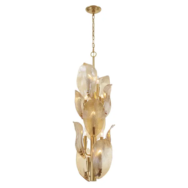 Orchid 13" 10-Light Pendant in Legacy Brass - Image 4