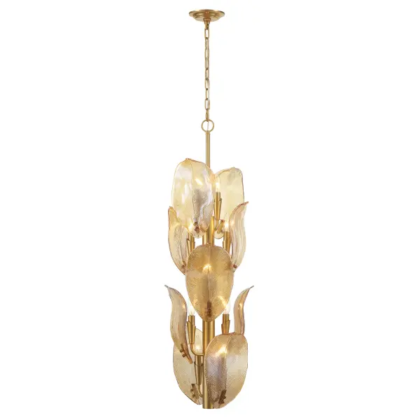 Orchid 13" 10-Light Pendant in Legacy Brass - Image 5