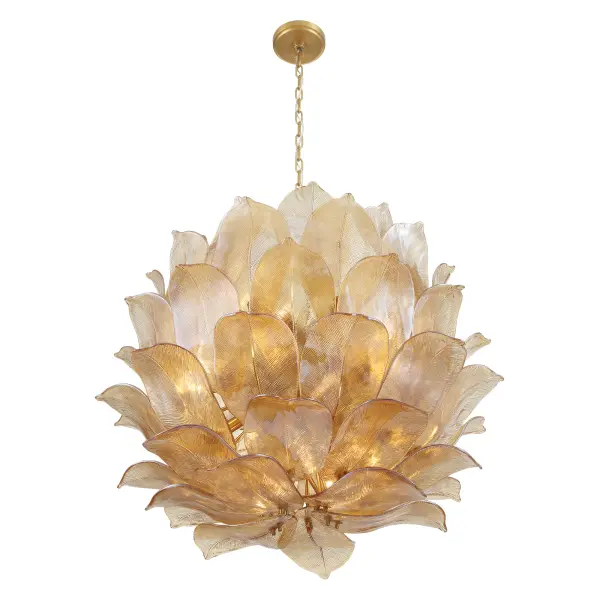 Orchid 35.5" 24-Light Pendant in Legacy Brass - Image 7