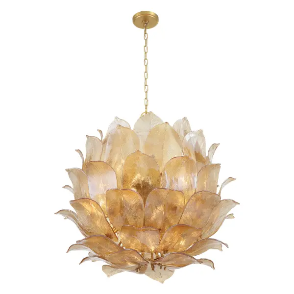 Orchid 35.5" 24-Light Pendant in Legacy Brass - Image 8