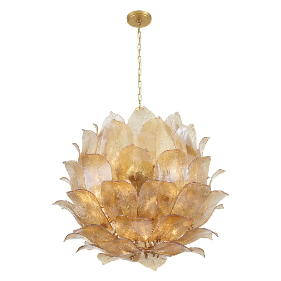 Orchid 35.5" 24-Light Pendant in Legacy Brass - Image 8