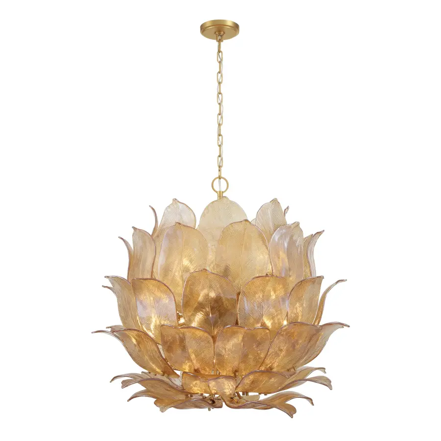 Orchid 35.5" 24-Light Pendant in Legacy Brass - Image 9