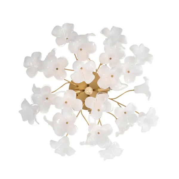Bloome 25.25" 5-Light Semi-Flush Mount in Legacy Brass - Image 6