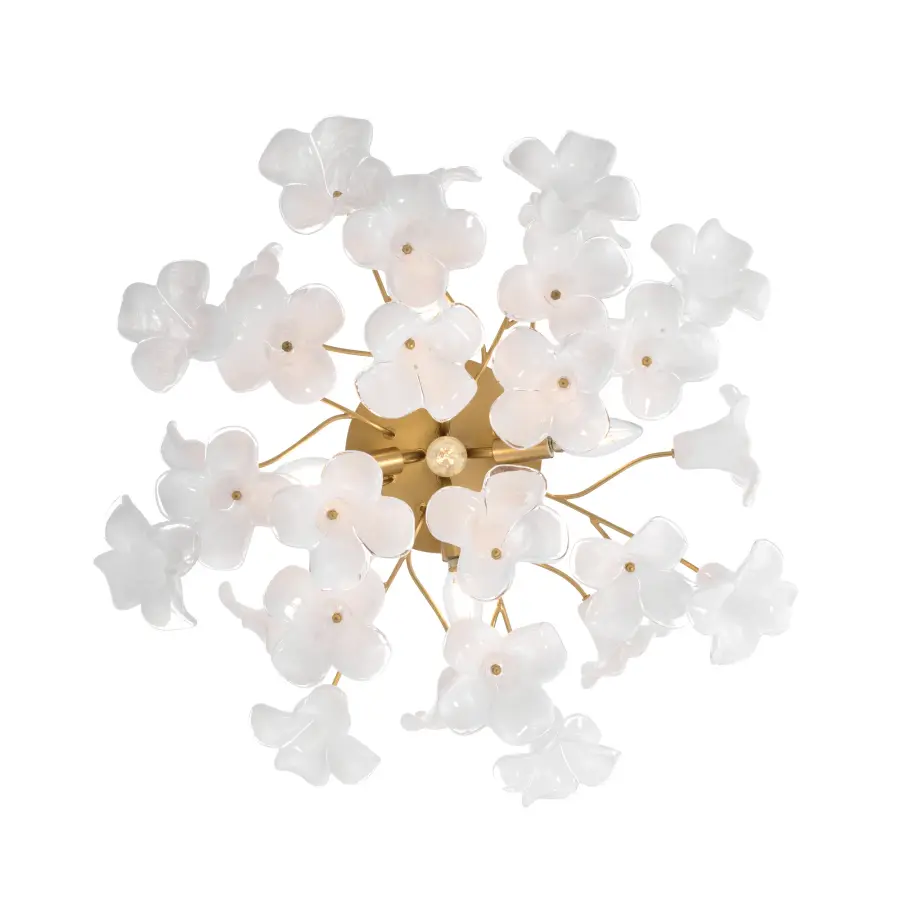 Bloome 25.25" 5-Light Semi-Flush Mount in Legacy Brass - Image 6