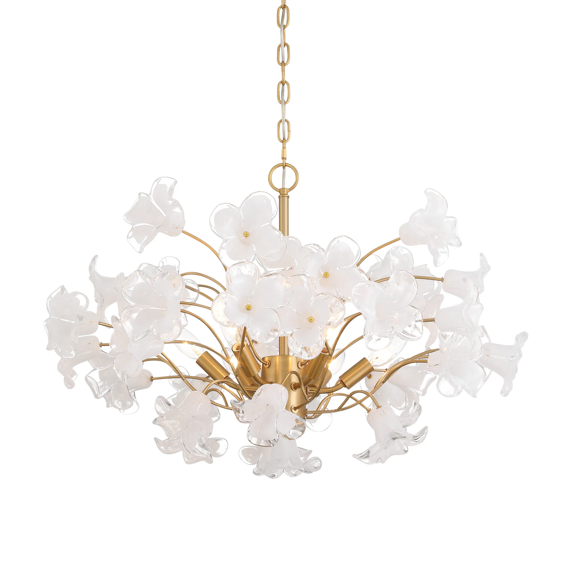 Bloome 29" 6-Light Chandelier in Legacy Brass