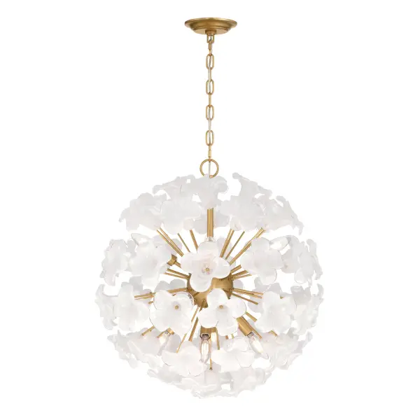 Bloome 22" 8-Light Pendant in Legacy Brass - Image 9