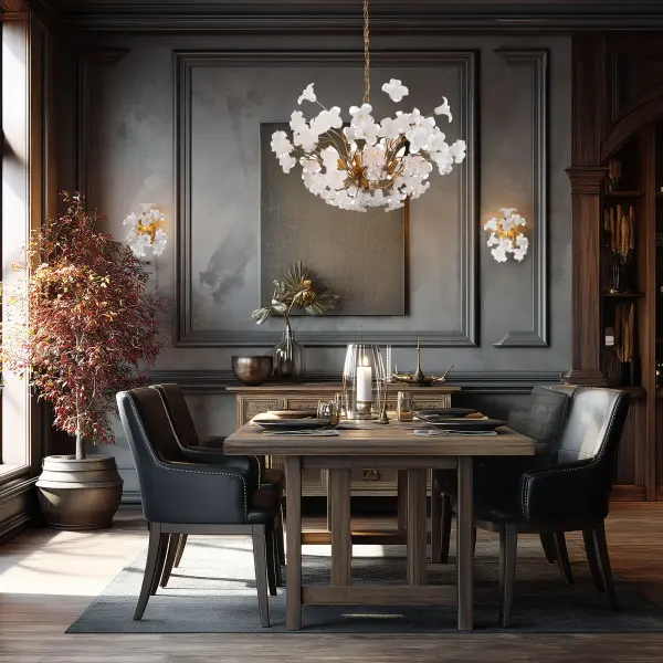 Bloome 36.5" 8-Light Chandelier in Legacy Brass - Image 6