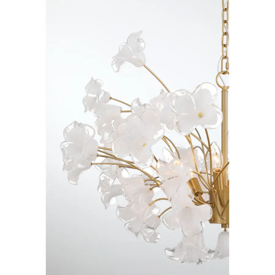 Bloome 36.5" 8-Light Chandelier in Legacy Brass - Image 7