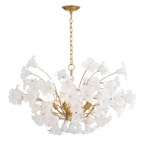 Bloome 36.5" 8-Light Chandelier in Legacy Brass - Image 10